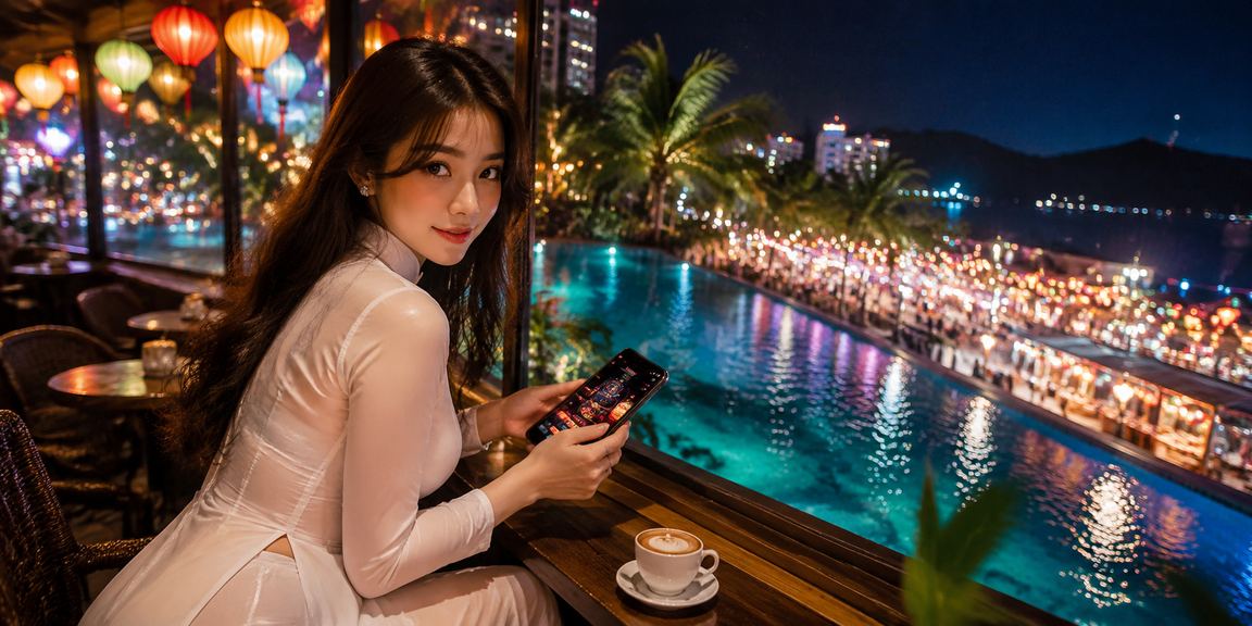 Người dùng tại Nha Trang thanh toán cá cược với trang phục áo dài truyền thống